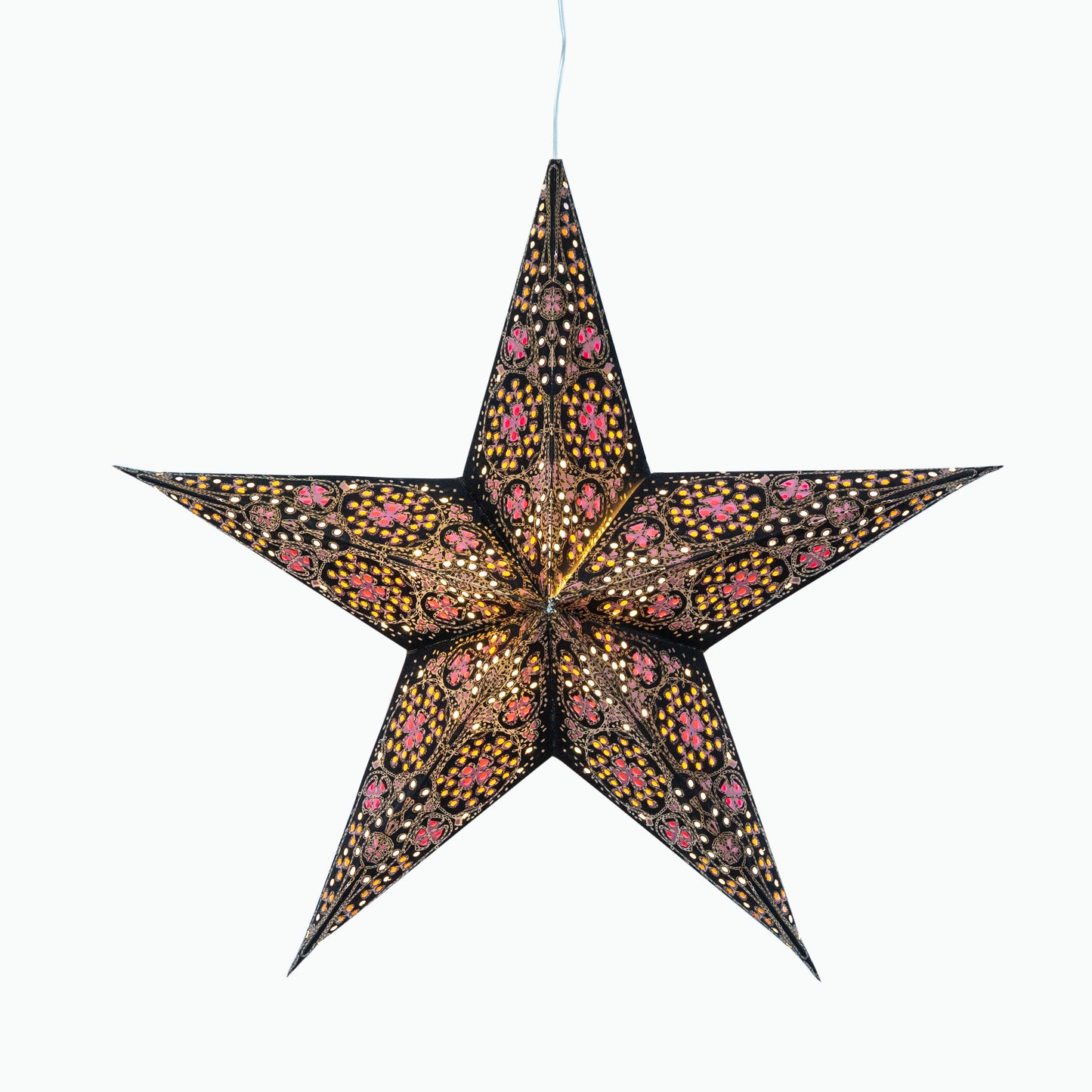 Cathedral 5 Point 15" pink/orange