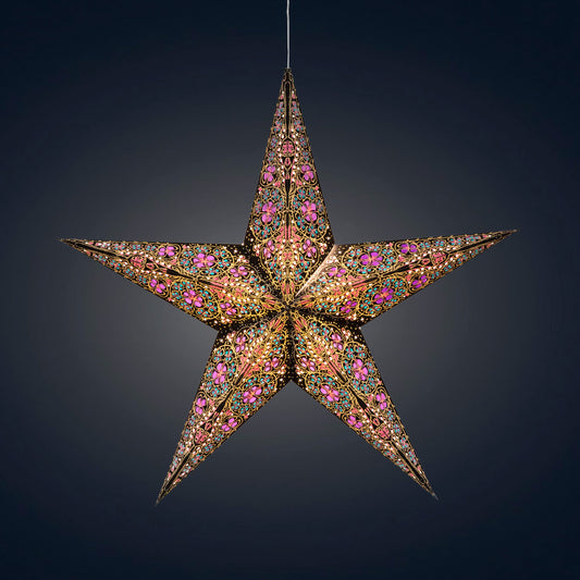 Cathedral 5 Point 24" turquoise/violet