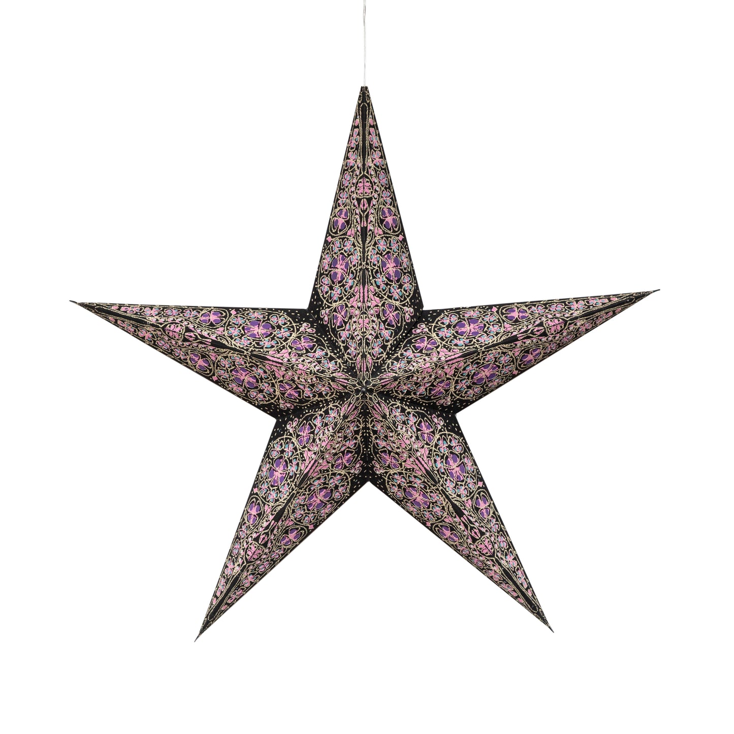 Cathedral 5 Point 24" turquoise/violet