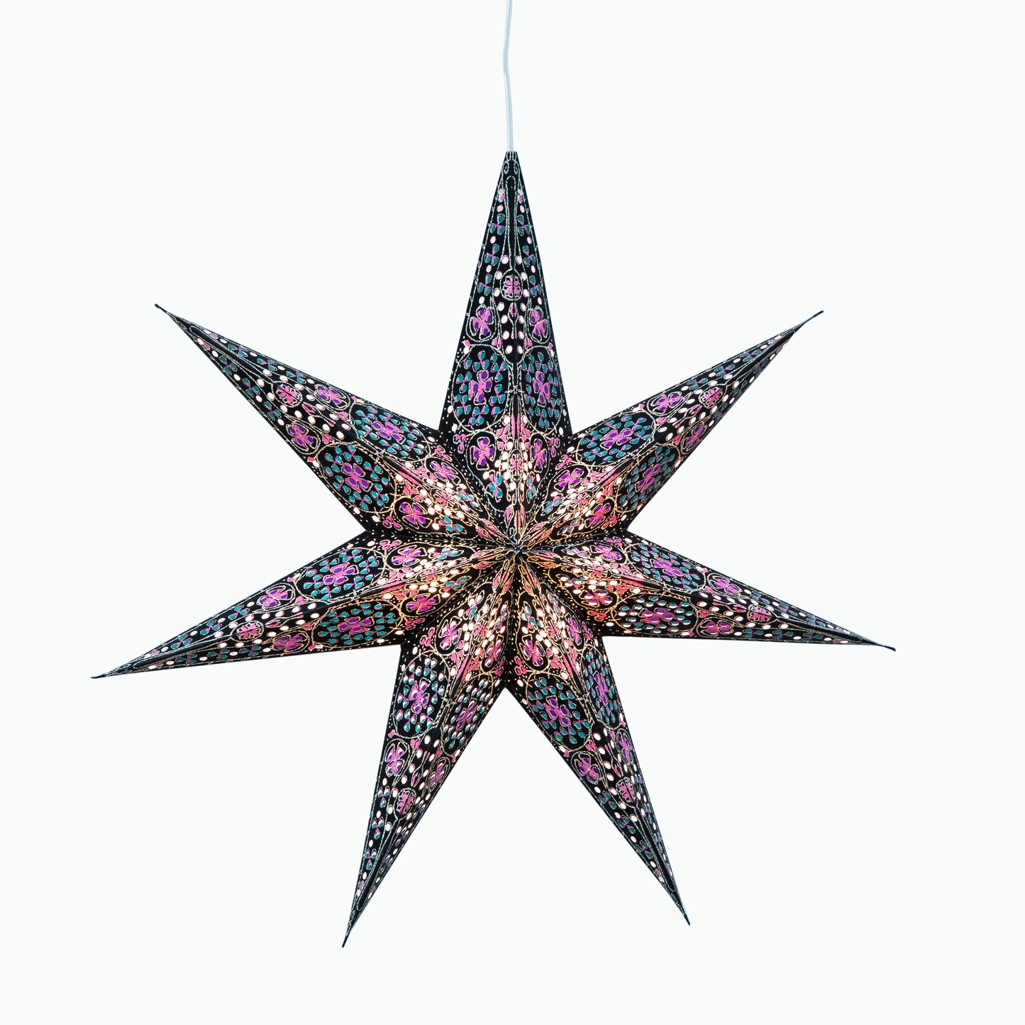 Cathedral 7 Point 16" black/pink
