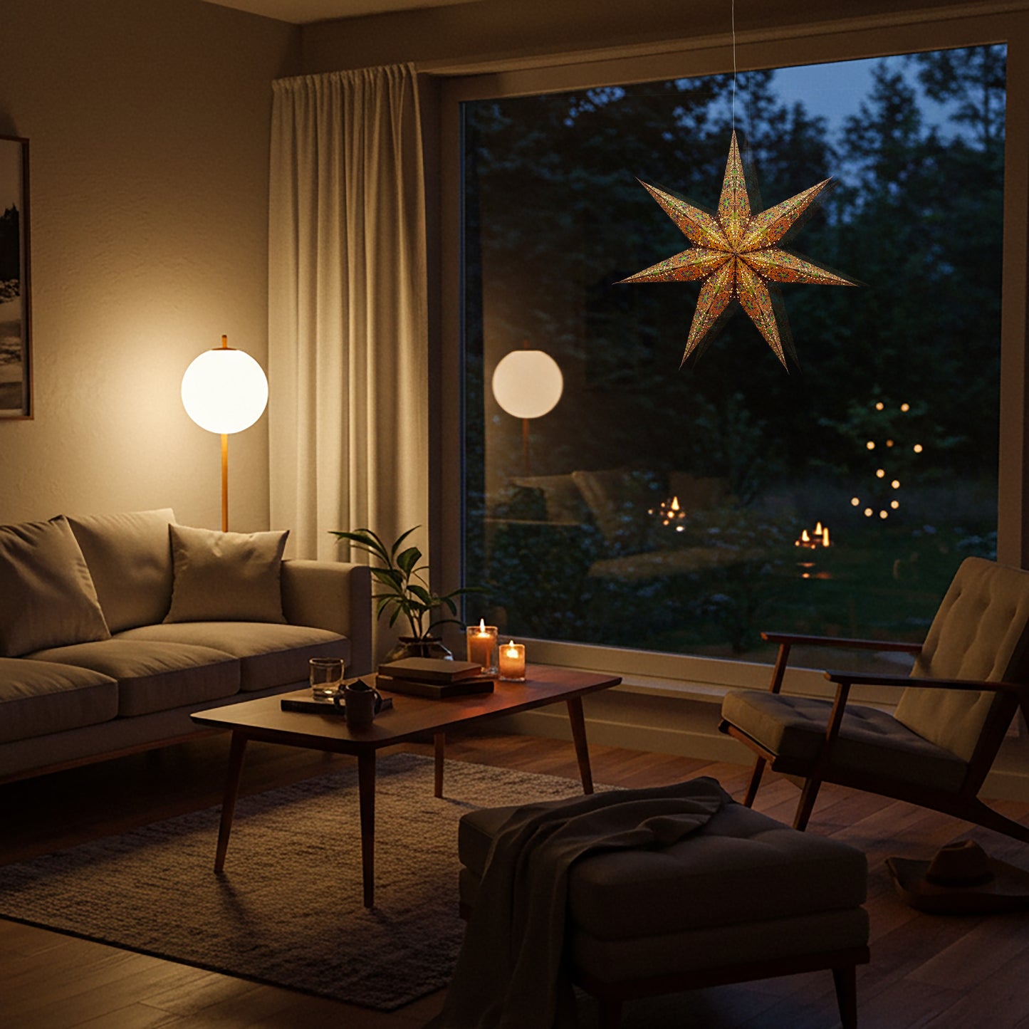 Cathedral 7 Pointer 24 inch brown/green