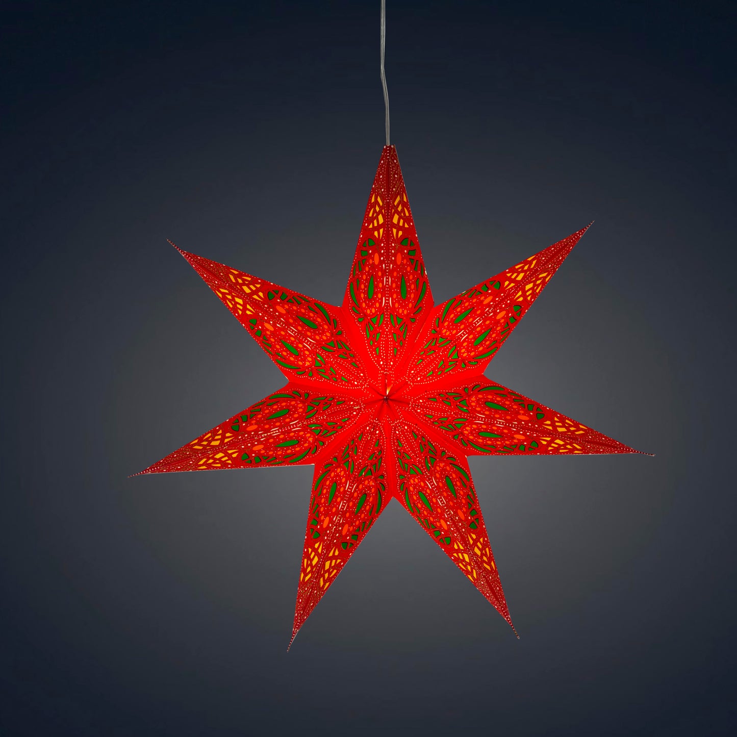 Fe Fiesta 7 Pointer 12 inch - red / yellow / orange / green