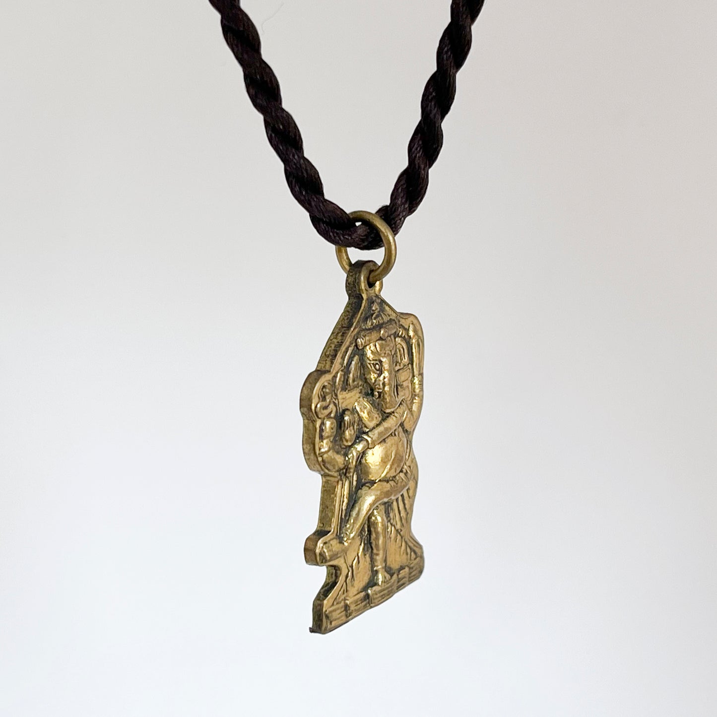 Dancing Ganesh गणेश Nritya Brass Pendant