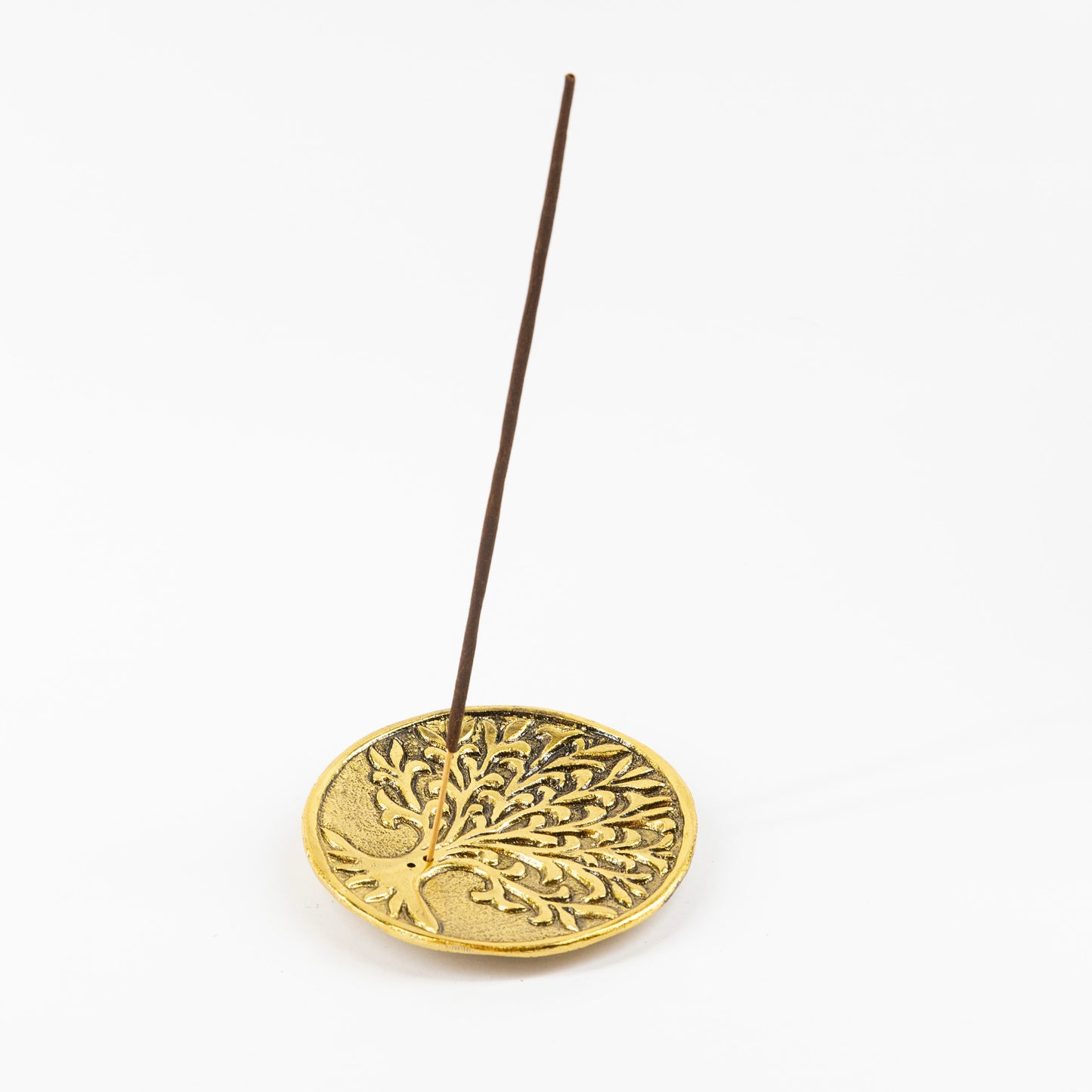 Tree of Life- Gold - Incense Holder for Sticks and Cones