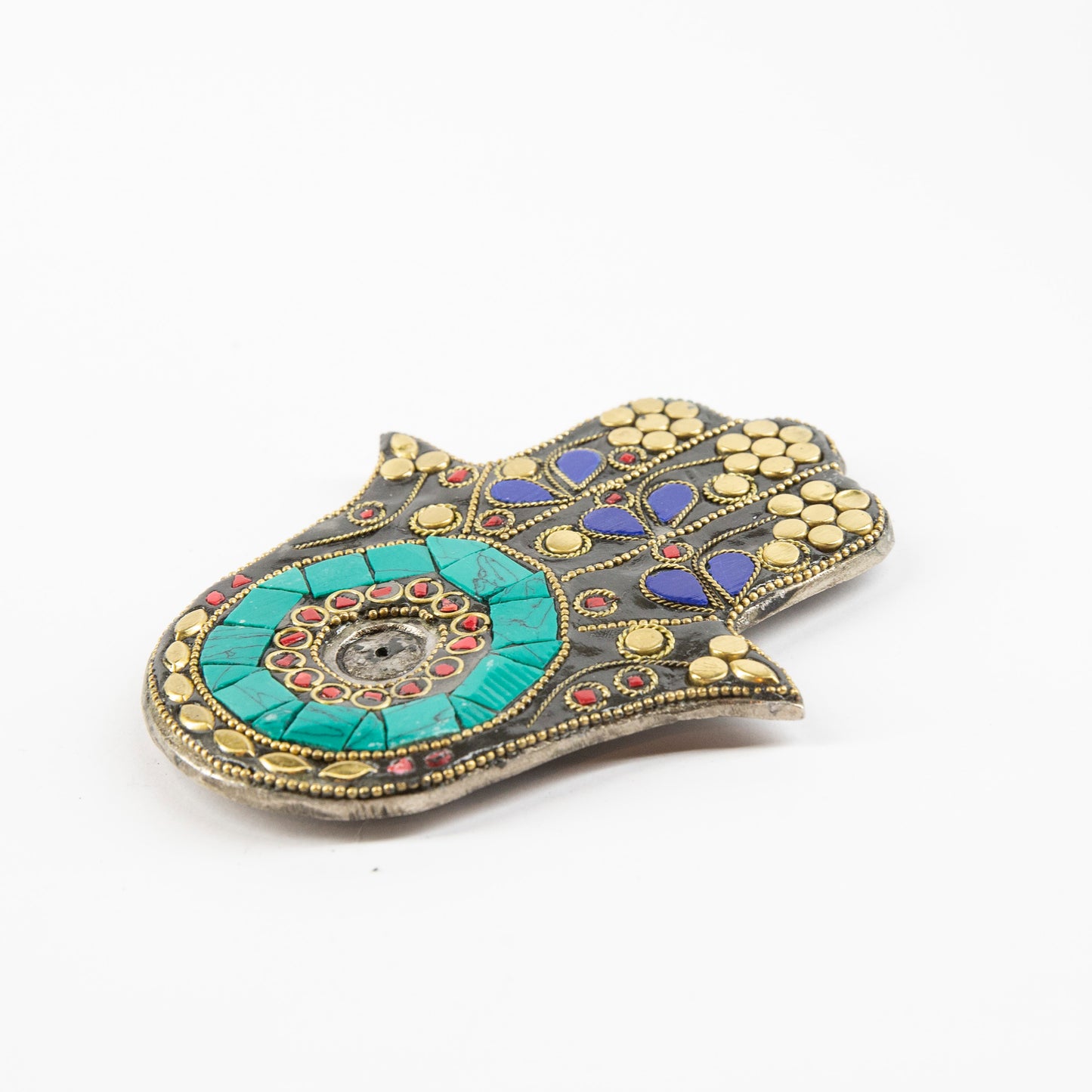 Hamsa Hand - Mixed Colors - Incense Holder for Sticks and Cones