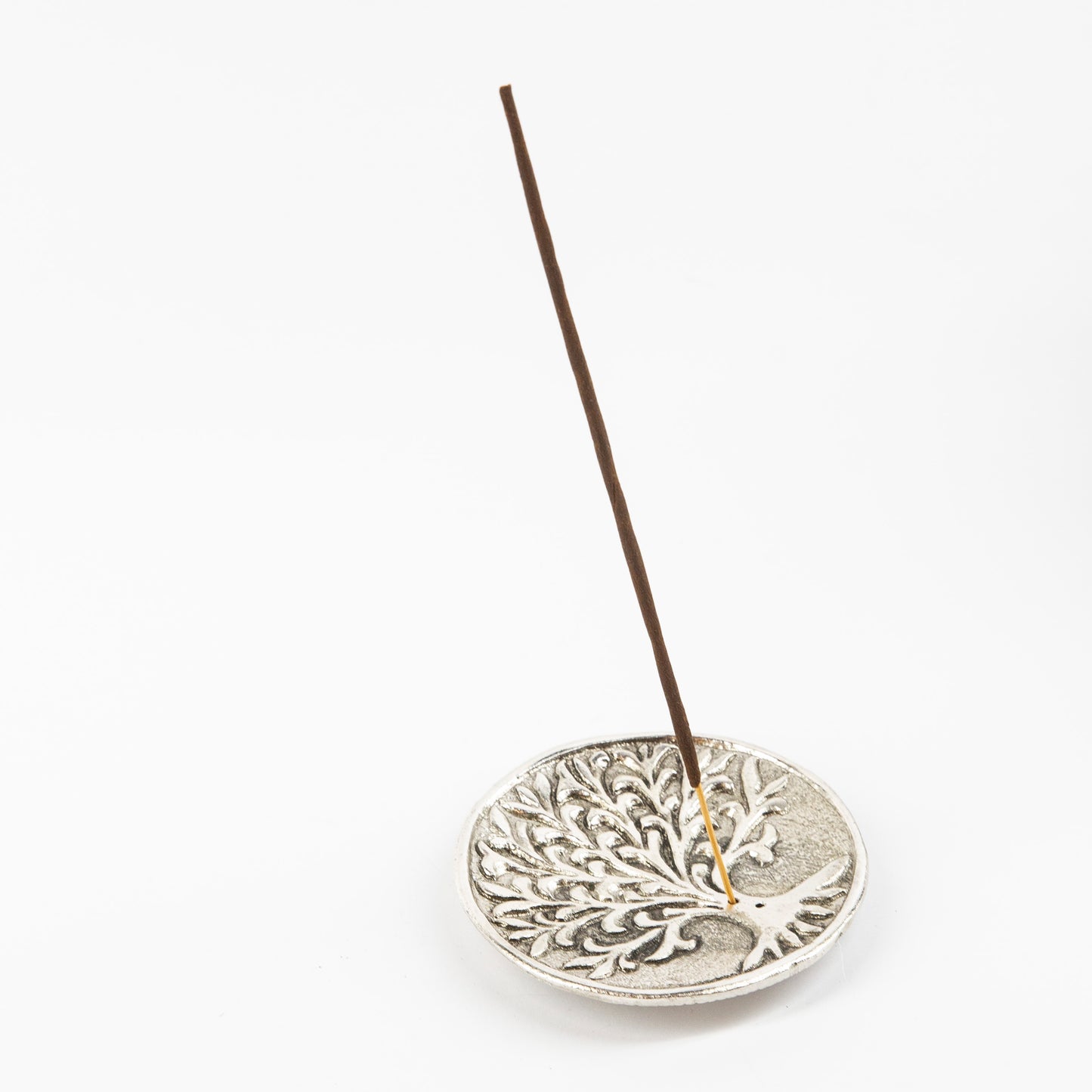 Tree of Life- Silver - Incense Holder for Sticks and Cones