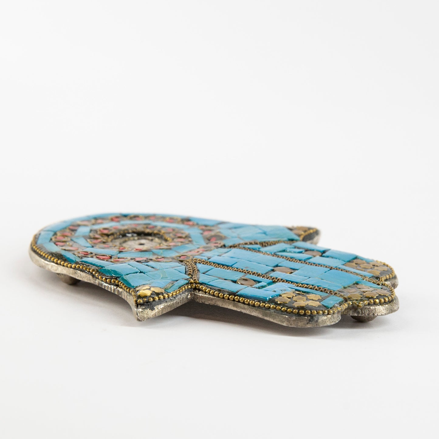Hamsa Hand (2nds) - Turquoise - Incense Holder for Sticks and Cones