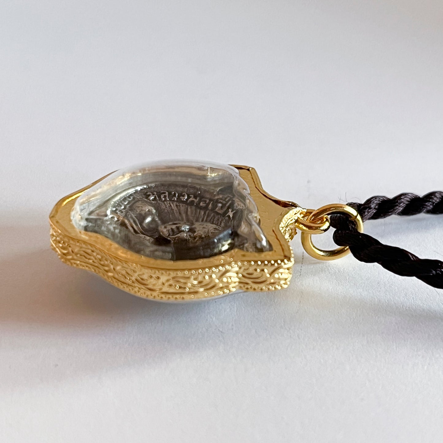 Tiger Amulet with Phra Pern Pendant