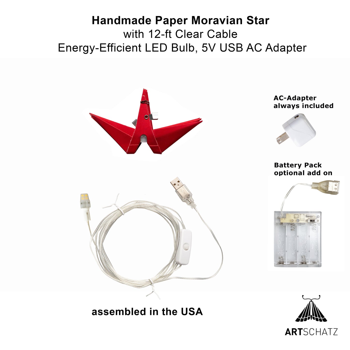 Moravian Mini Star 7" Red