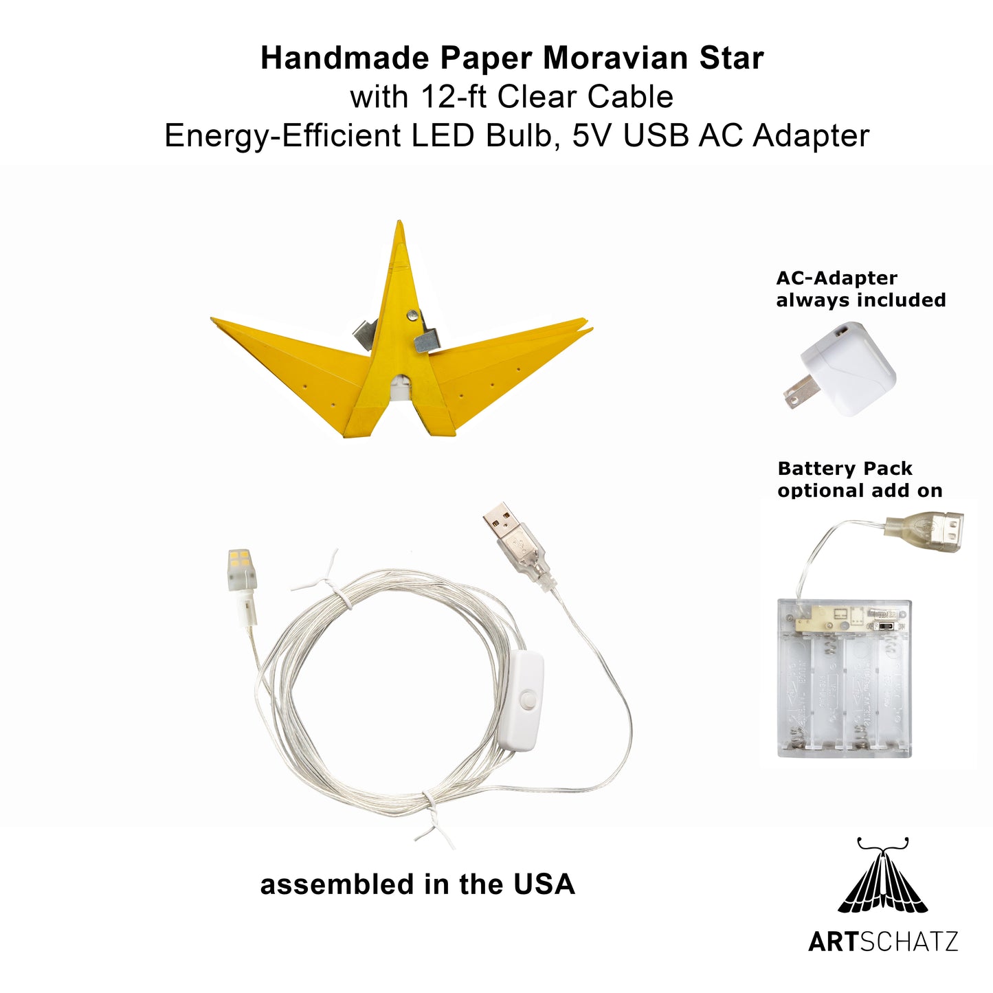 Moravian Mini Star 7" Red - Needle Punch