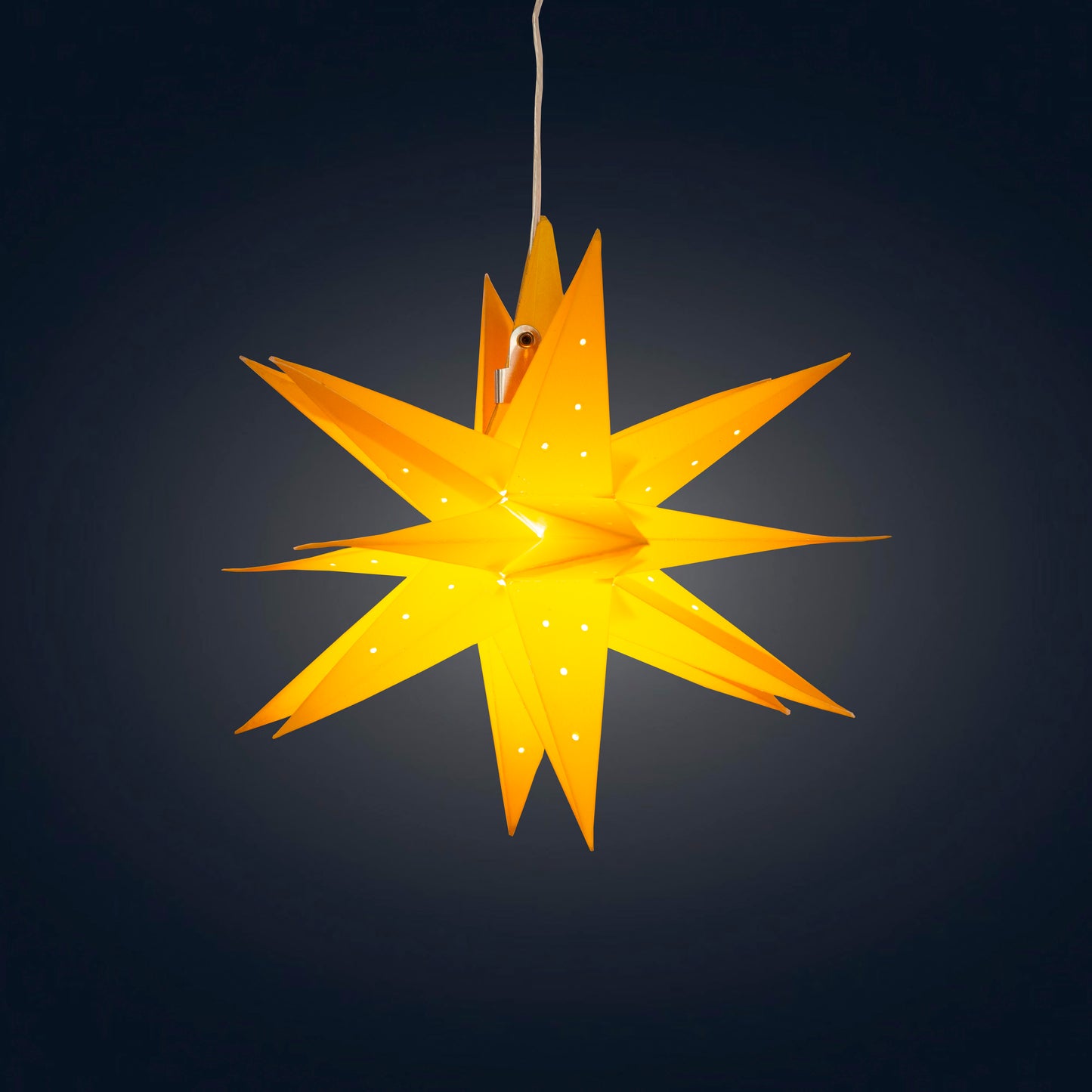 Moravian Mini Star 7" Yellow - Needle Punch
