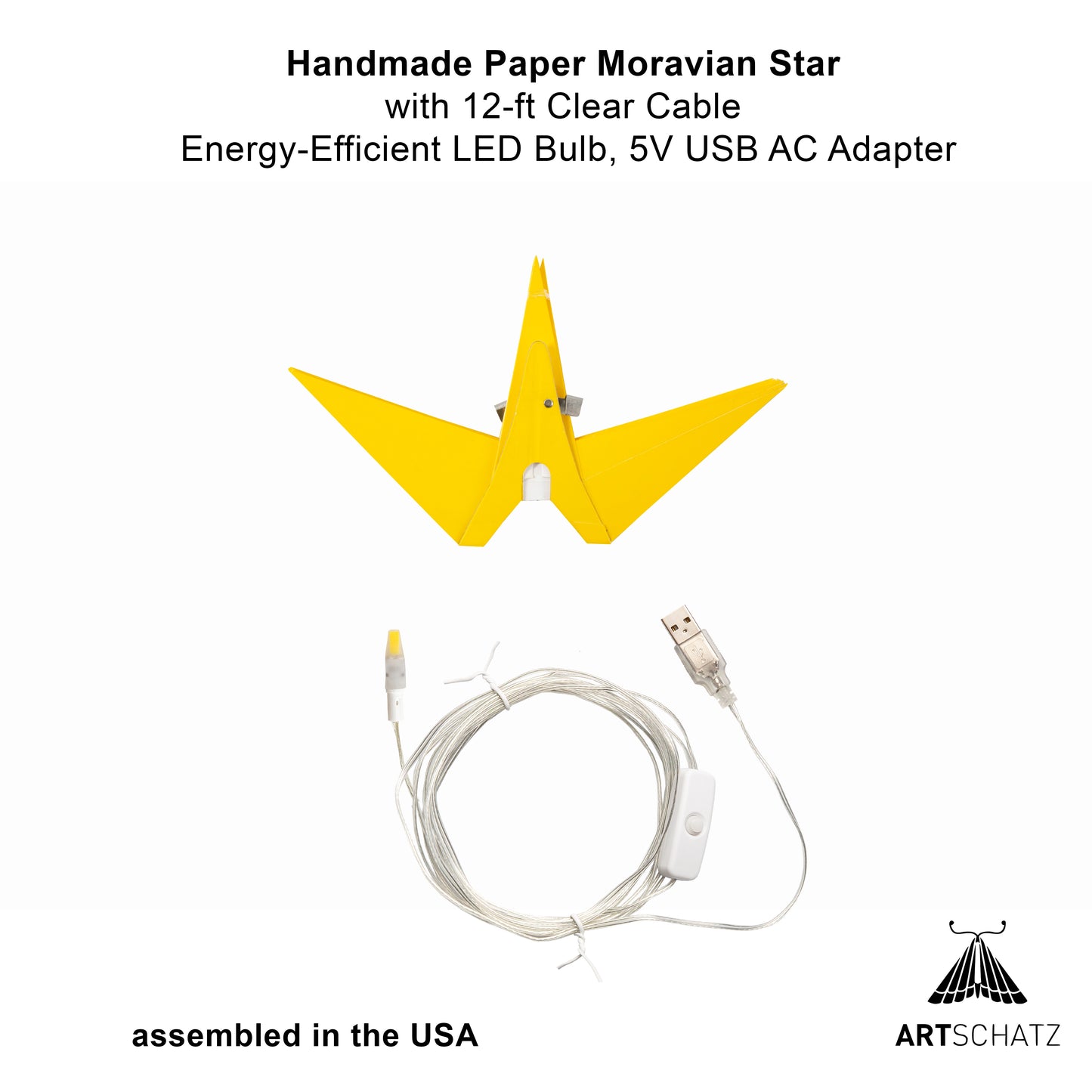 Moravian Star 12" Yellow