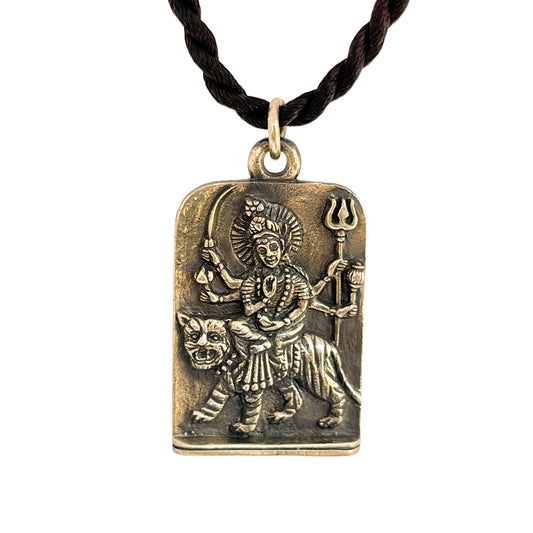 Durga Brass Pendant Necklace