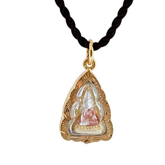 Phra Phuttha Chinnarat Buddha Bhumisparsha mudra Earth-Touching Pendant