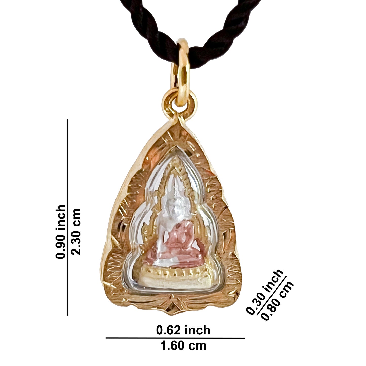 Phra Phuttha Chinnarat Buddha Bhumisparsha mudra Earth-Touching Pendant