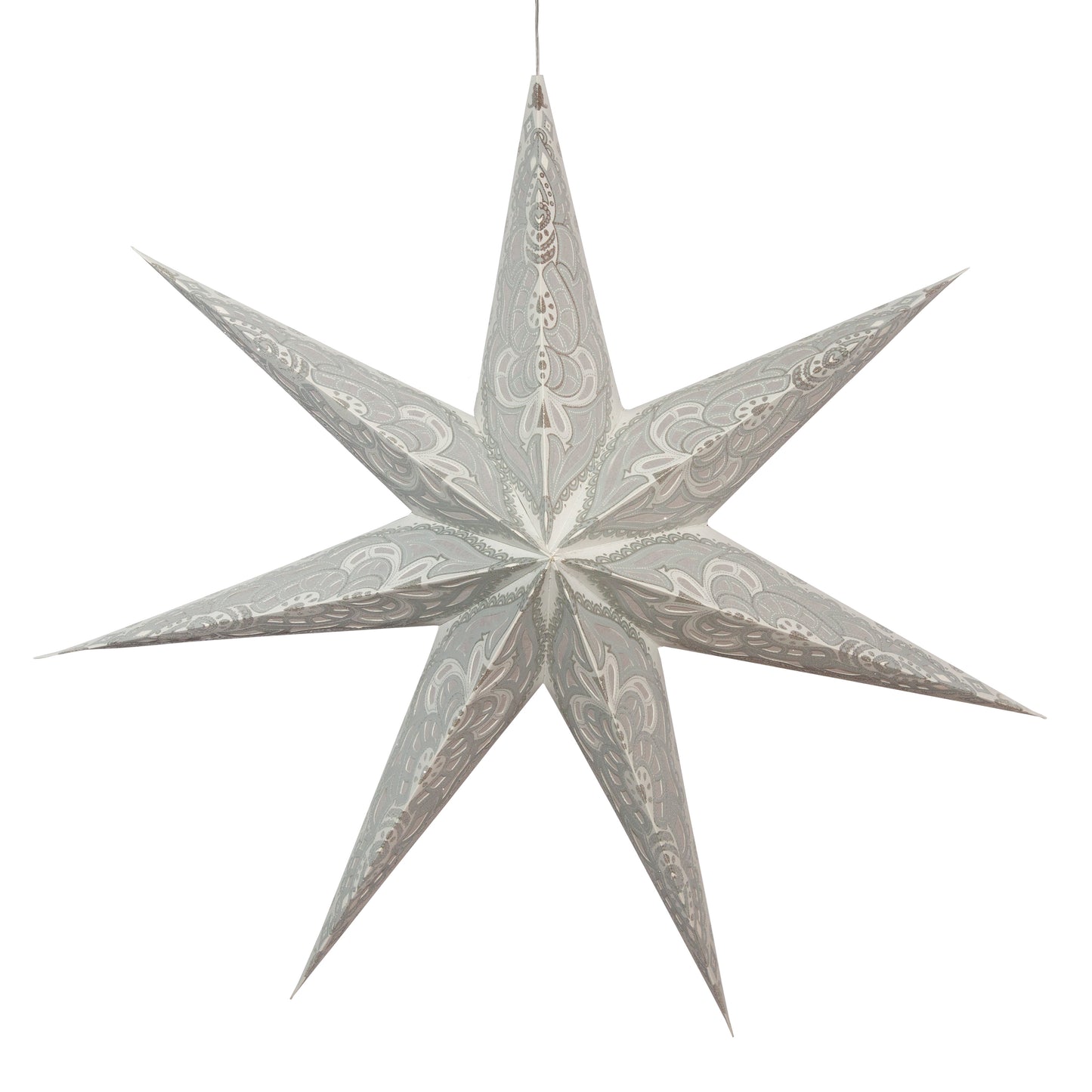 Nigella 7 Point 23" Gray w/ Glitter