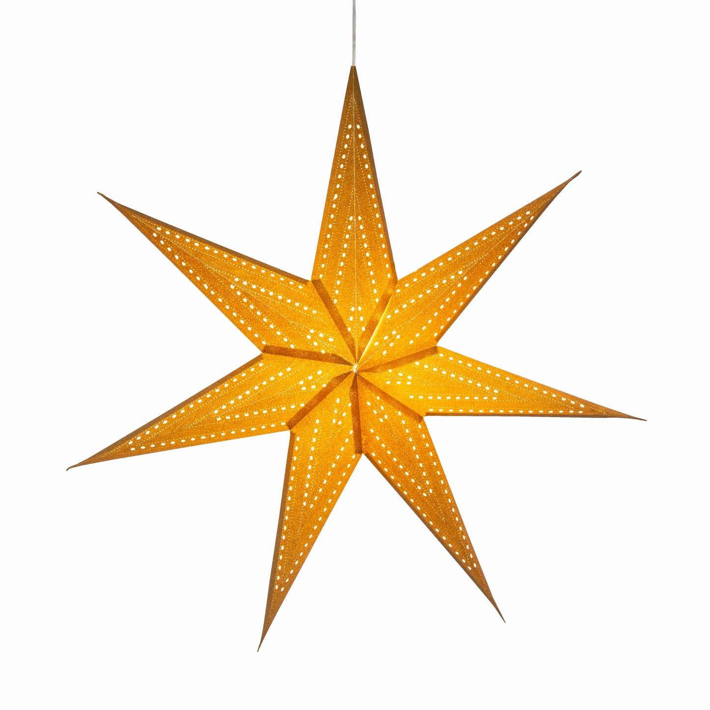 Prima Dottie 7 Pointer 23 inch Gold Glitter