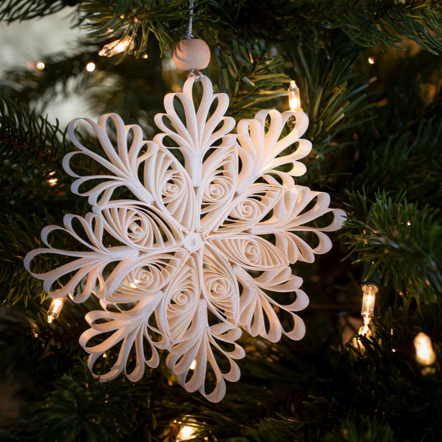 Quilling Snowflake "Aspen" 6 inch Ø | Christmas / Winter