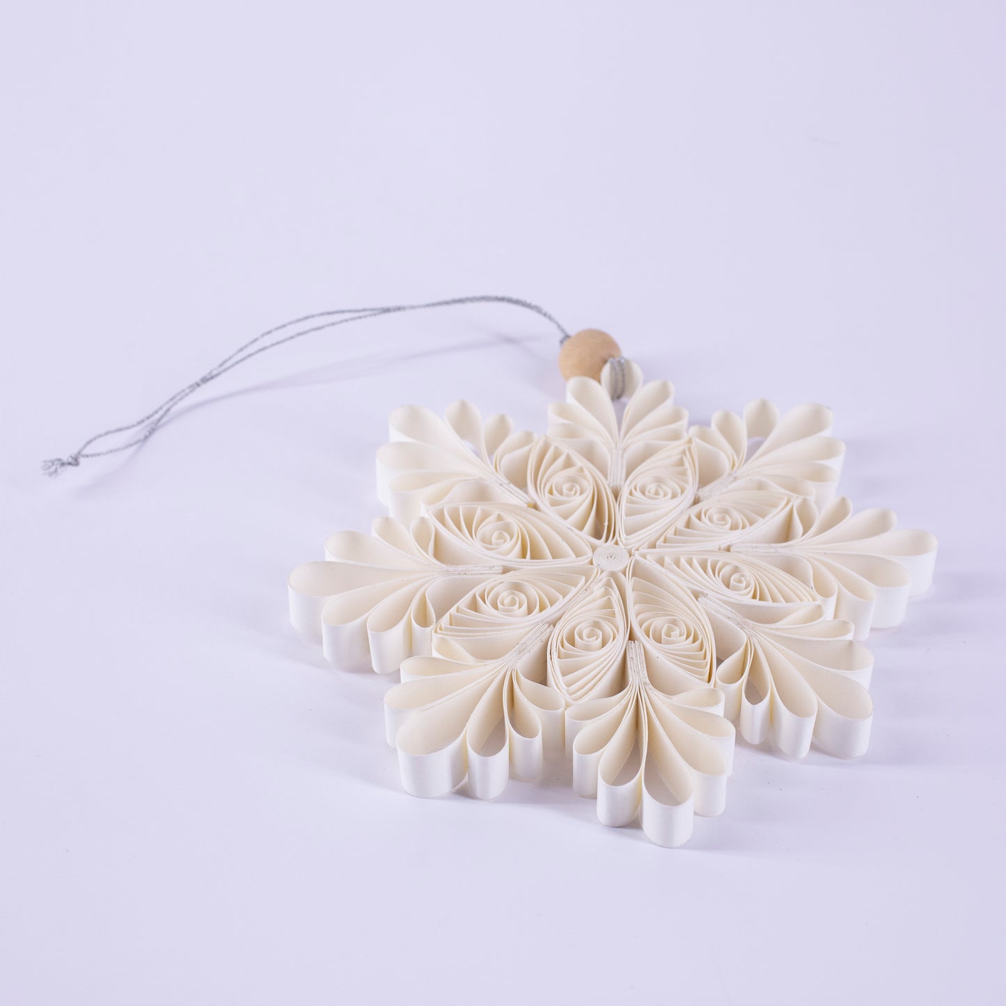 Quilling Snowflake "Aspen" 6 inch Ø | Christmas / Winter