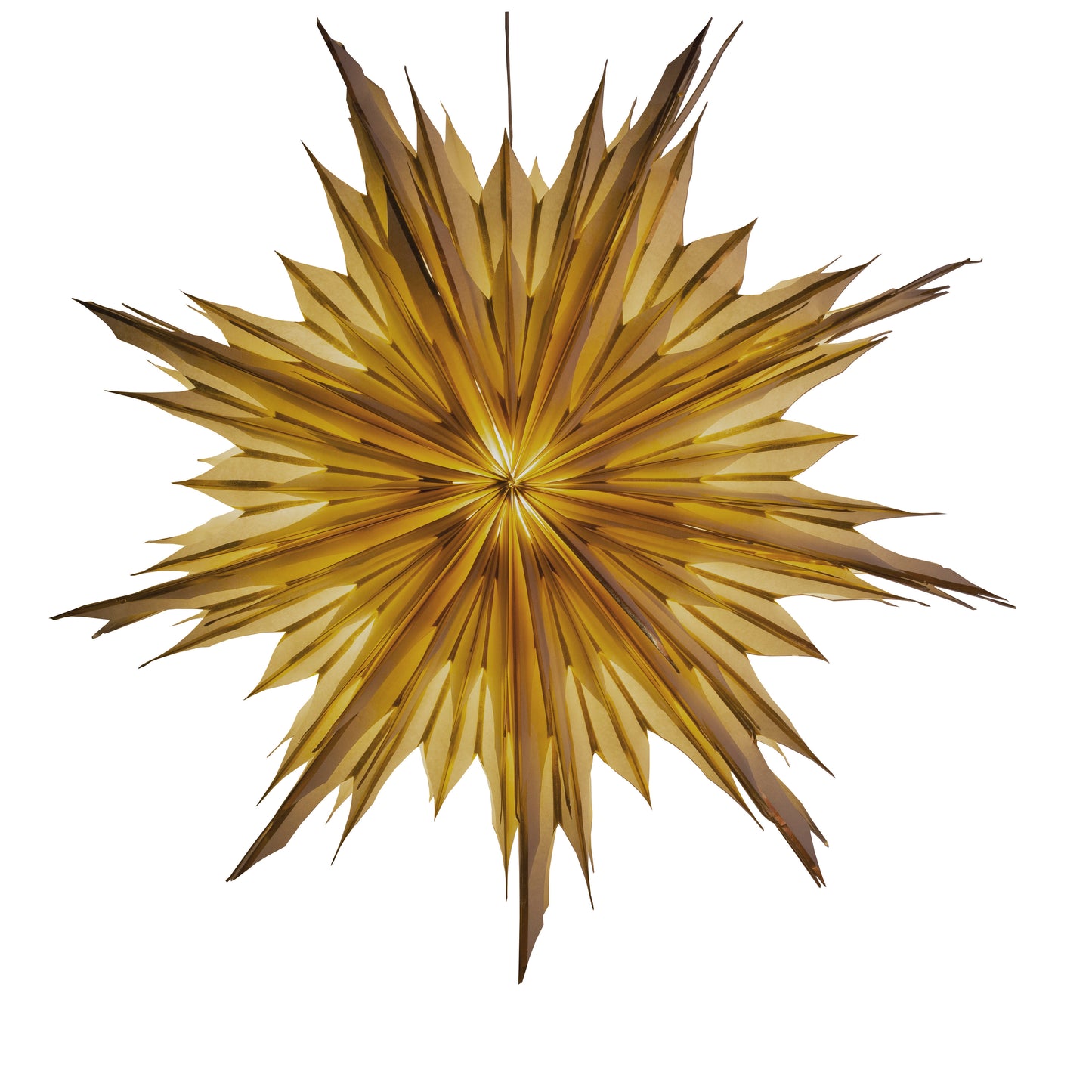 Snowflake -32 inch - cream w/ gold