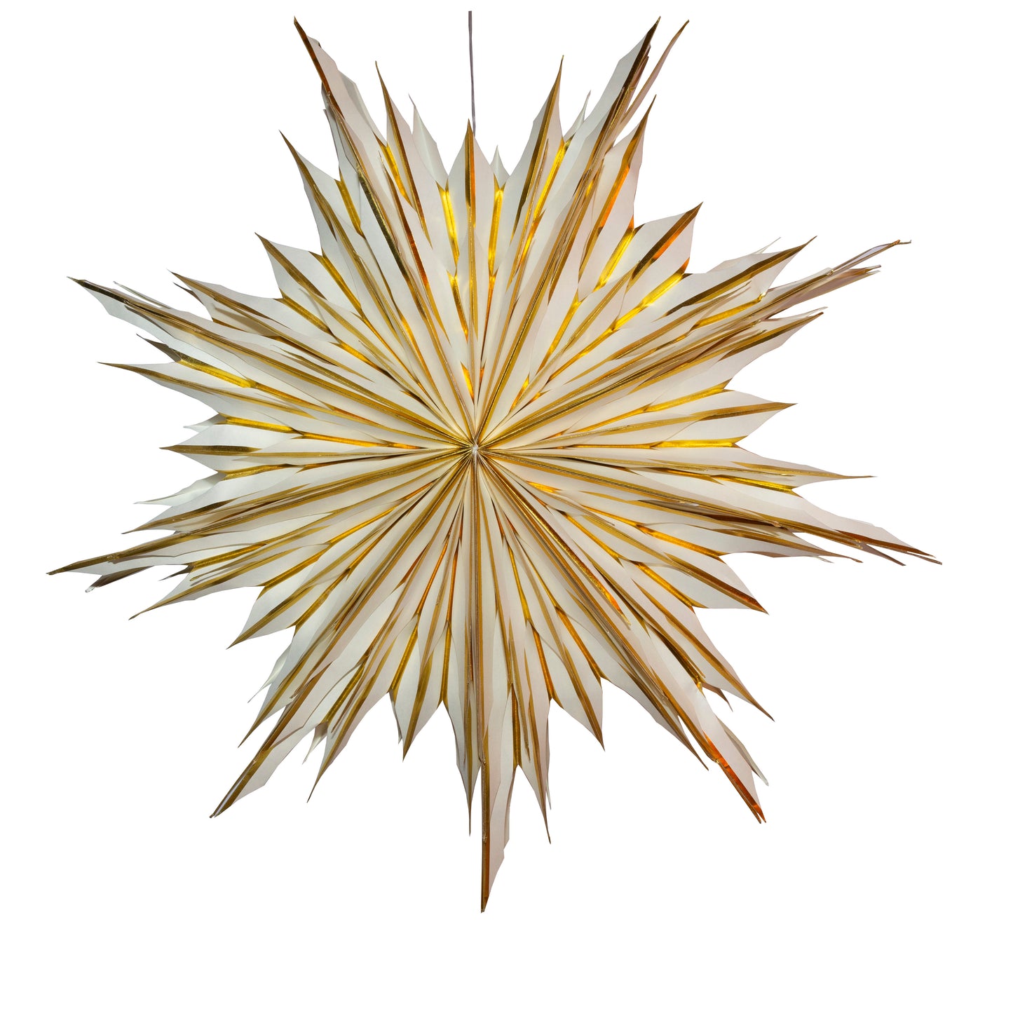 Snowflake -32 inch - cream w/ gold