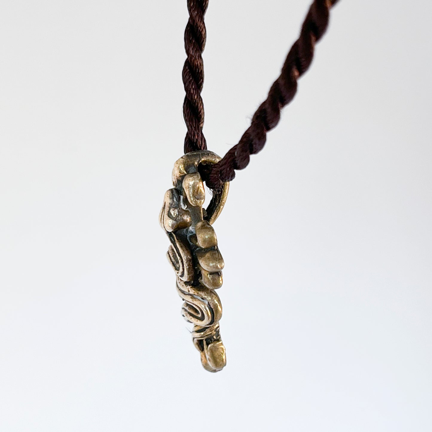 Snake / Serpent / Naga on Cross Pendant
