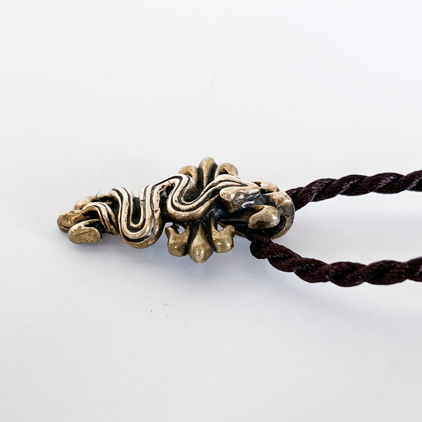 Snake / Serpent / Naga on Cross Pendant