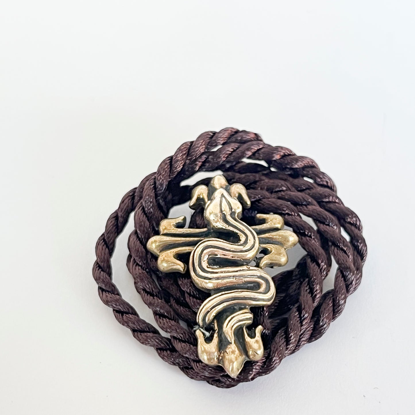 Snake / Serpent / Naga on Cross Pendant
