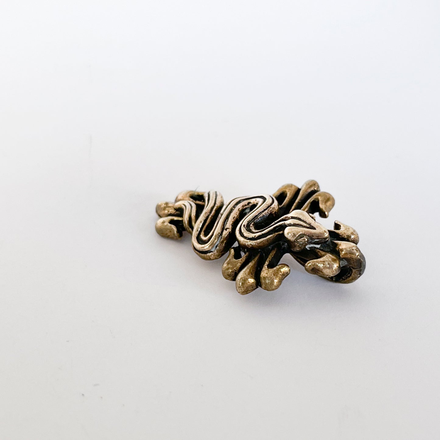 Snake / Serpent / Naga on Cross Pendant