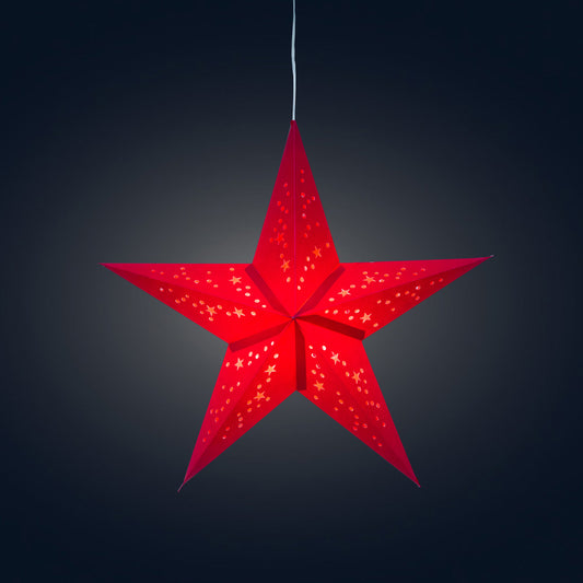 Twinkle Star 5 Point 15" Red