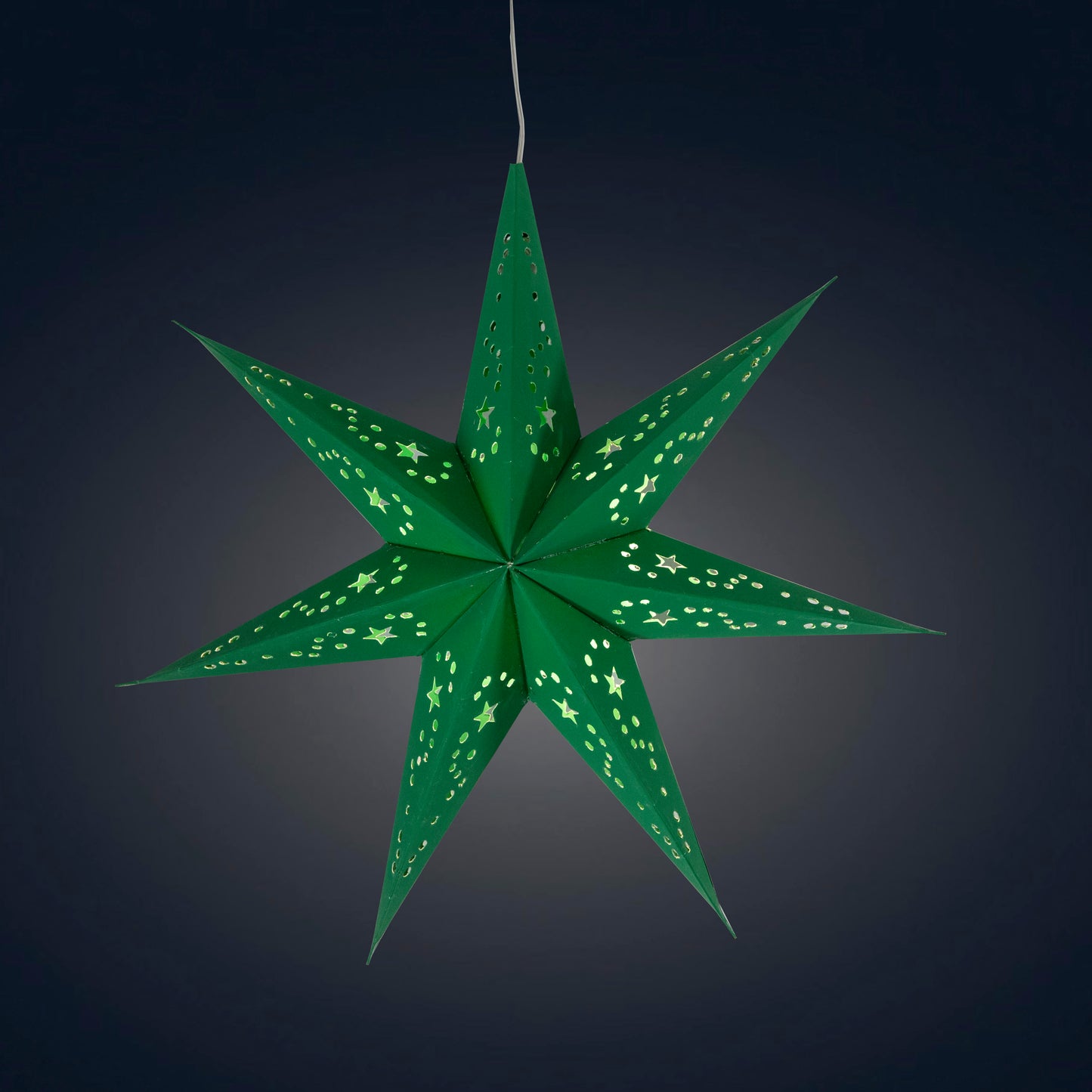 Twinkle Star 7 Point 9" Green