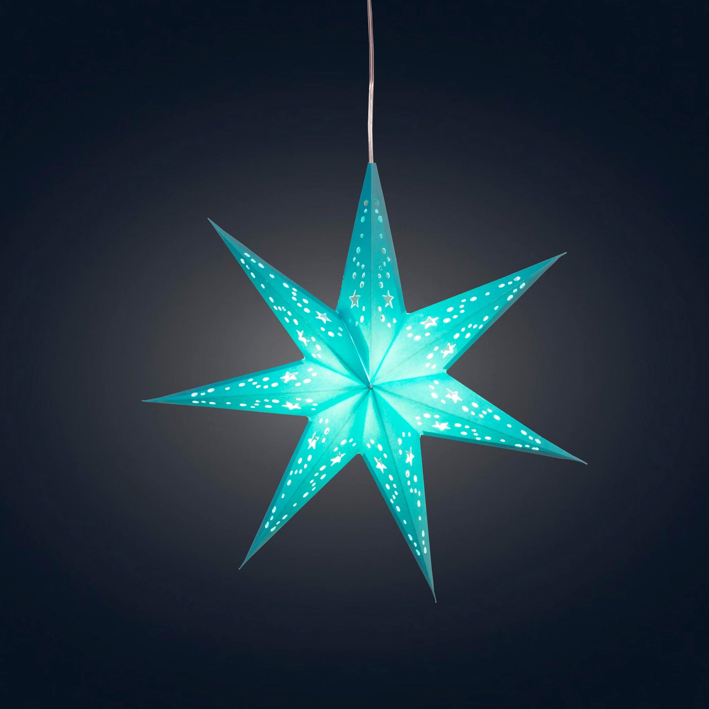 Twinkle Star 7 Point 9" Teal
