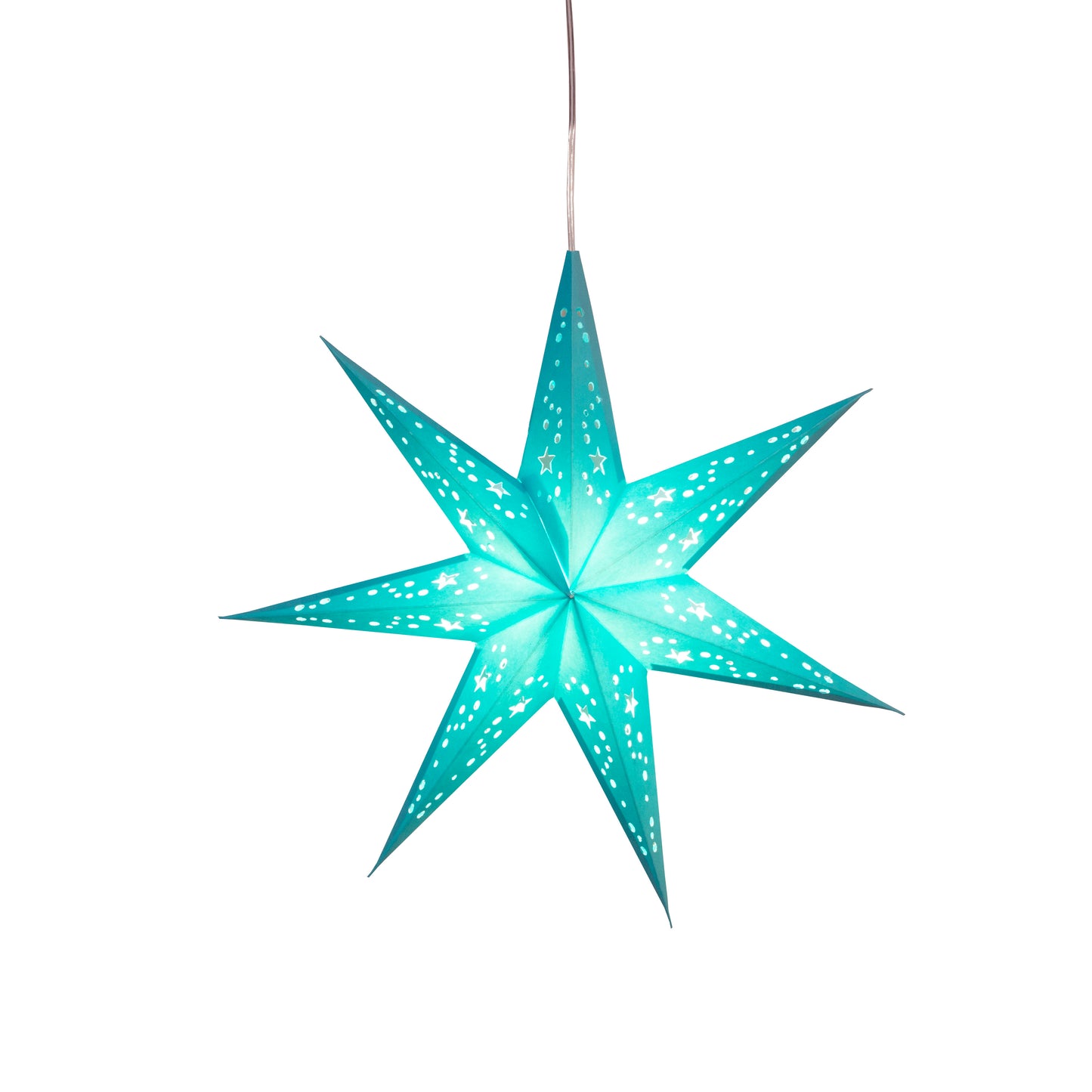 Twinkle Star 7 Point 9" Teal