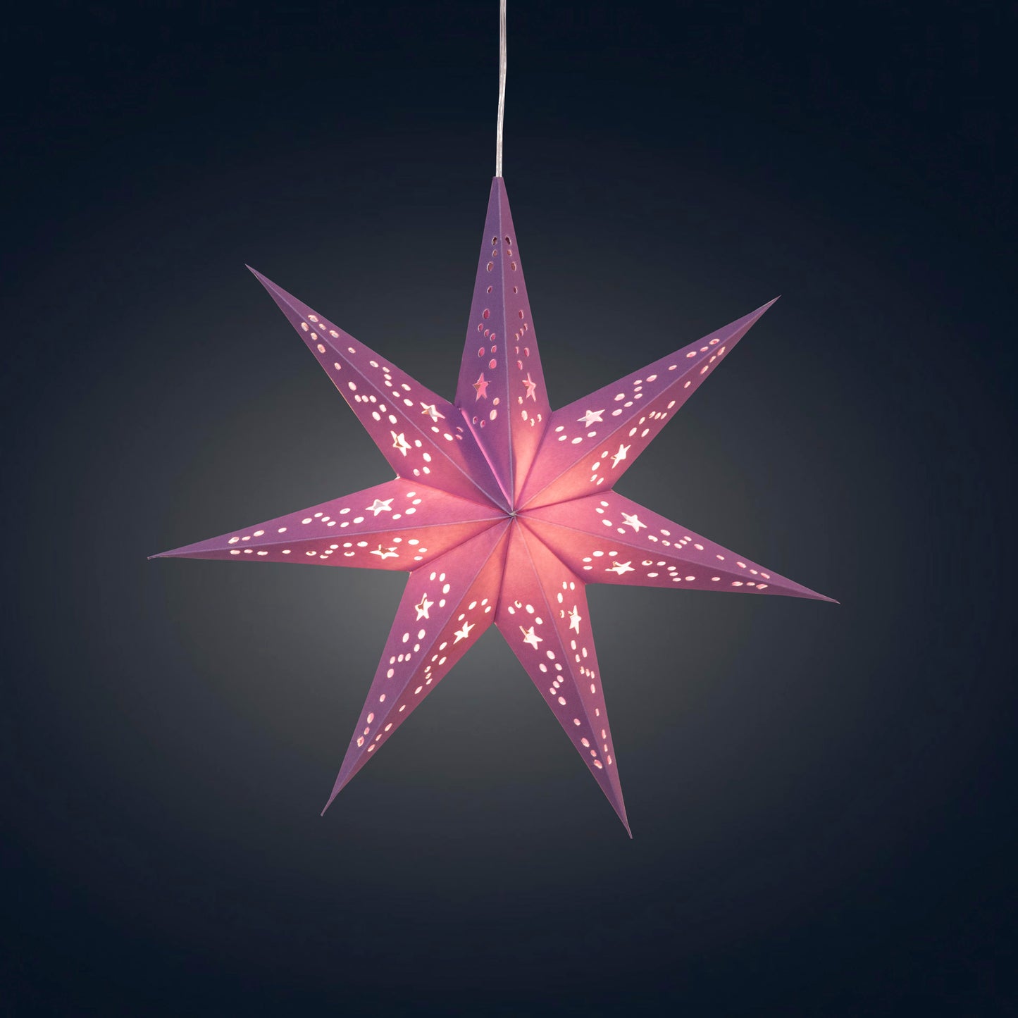 Twinkle Star 7 Point 9" Purple