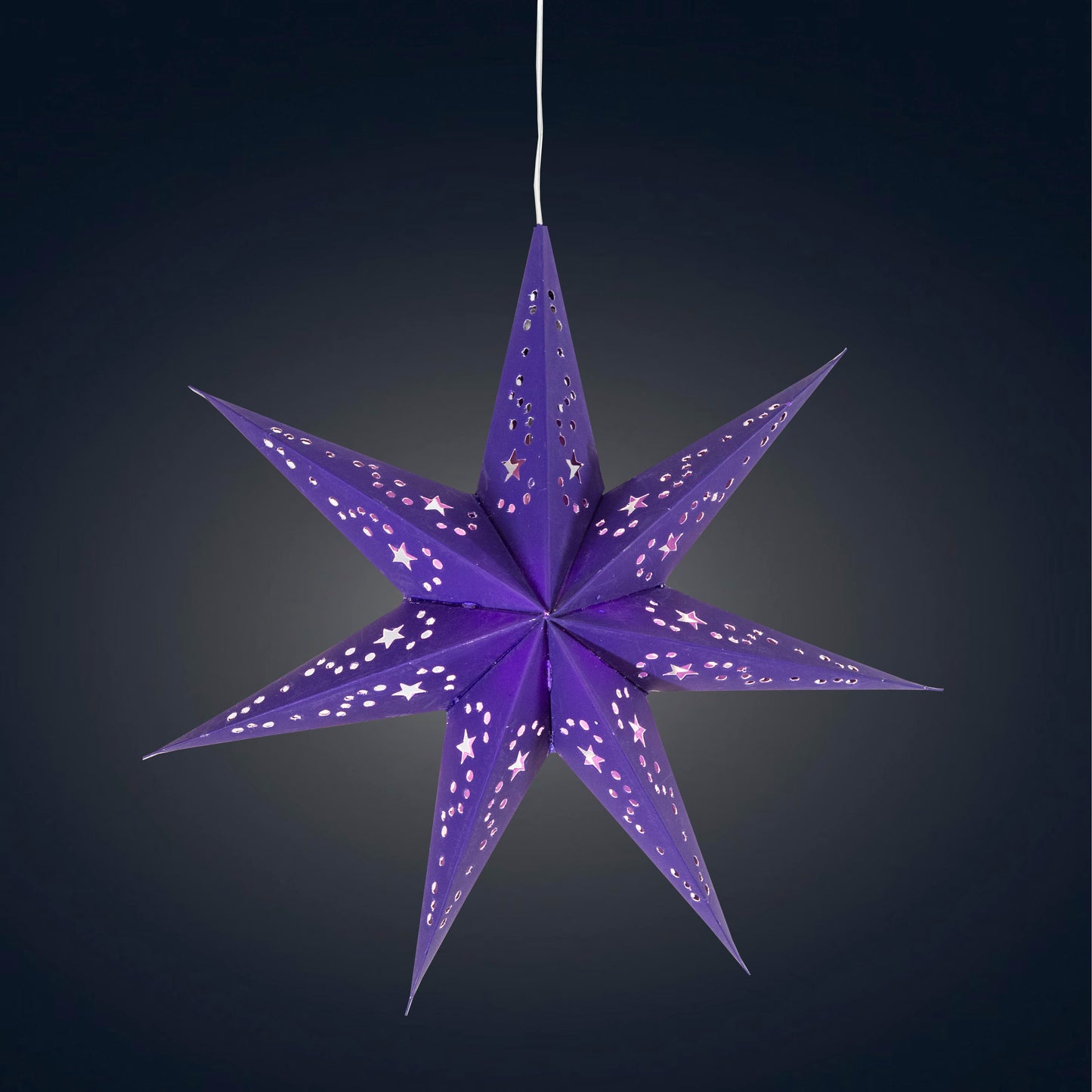 Twinkle Star 7 Point 9" Dark Purple