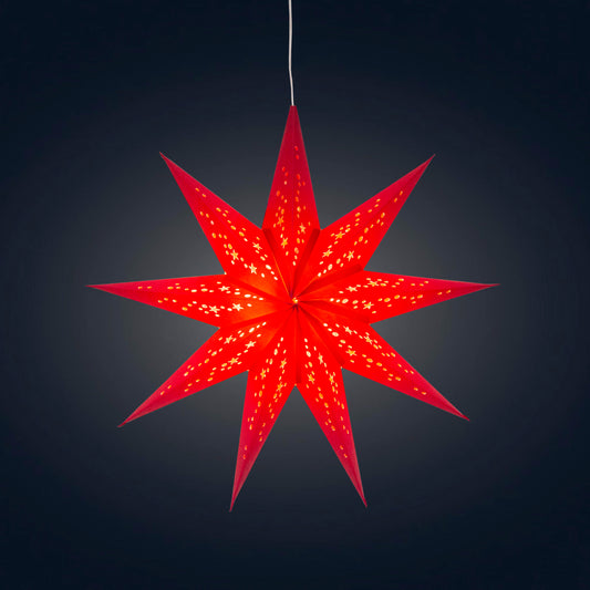 Twinkle Star 9 Point 16" Red
