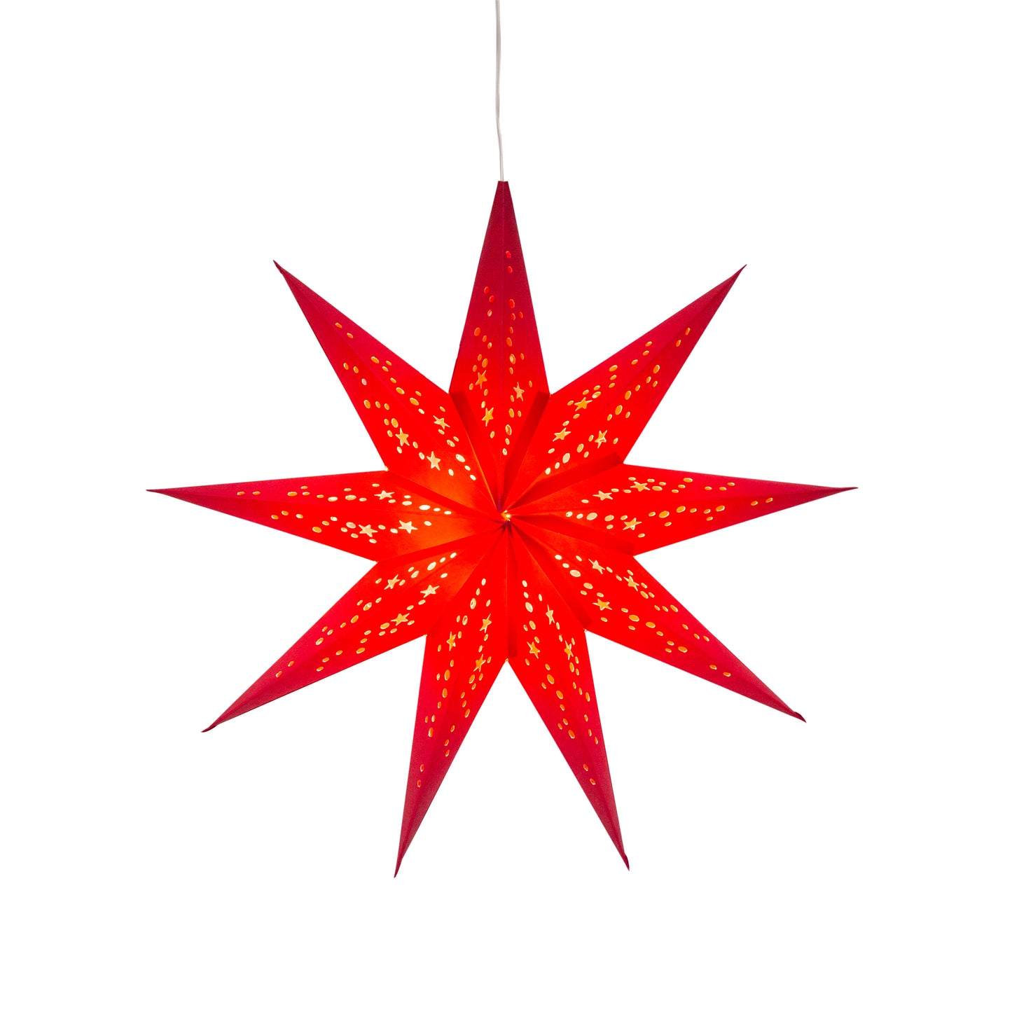 Twinkle Star 9 Point 16" Red