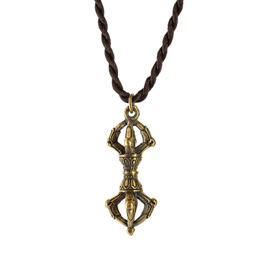 Dorje Vajra *Large* Brass Pendant Necklace