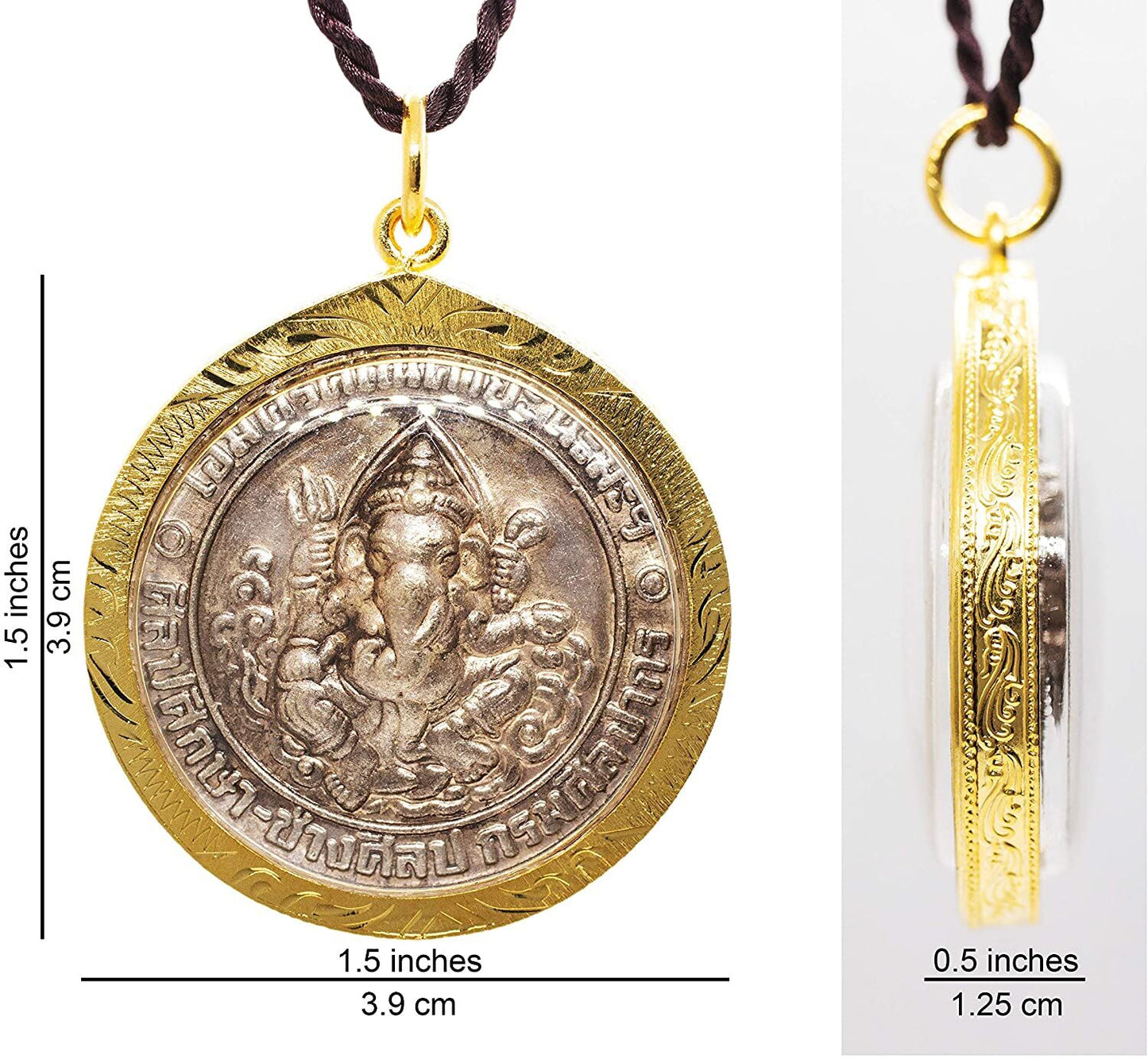 Artschatz - Ganesh - Om and Chinese Zodiac - PendantaGanesh - Om and Chinese Zodiac - Pendant