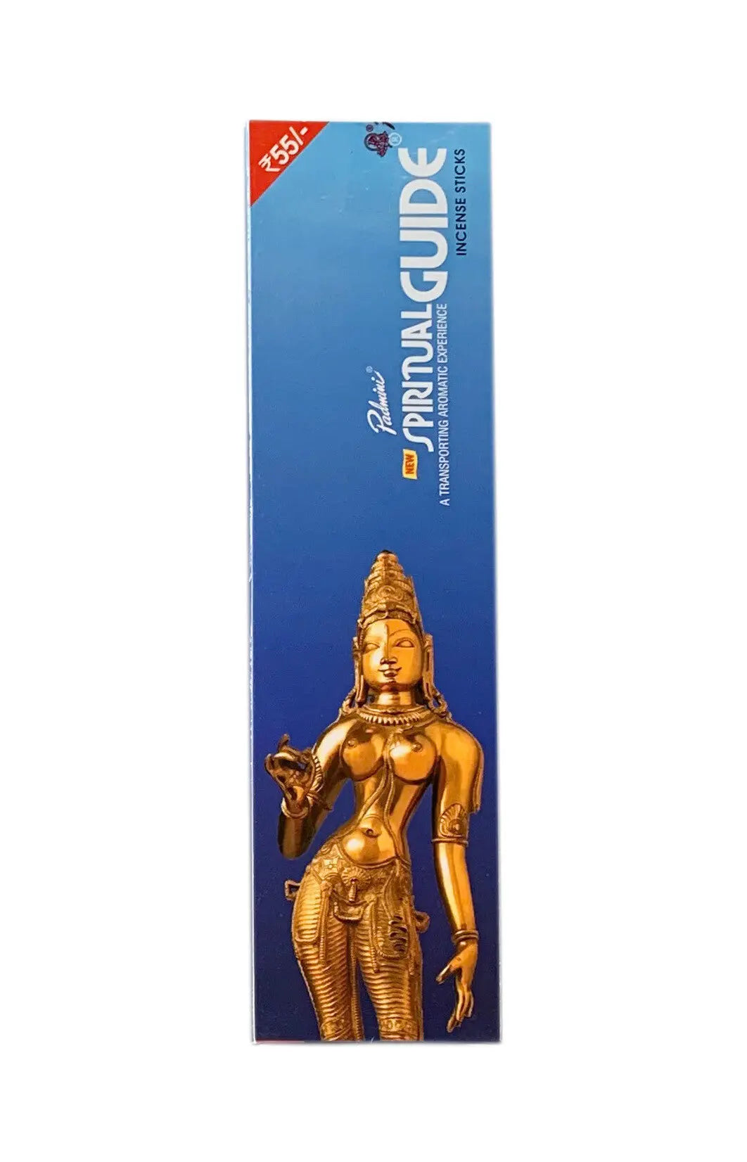 Spiritual Guide Padmini 50 incense sticks box with gold statue on blue Artschatz packaging. - Spiritual Guide - Padmini 50 Sticks