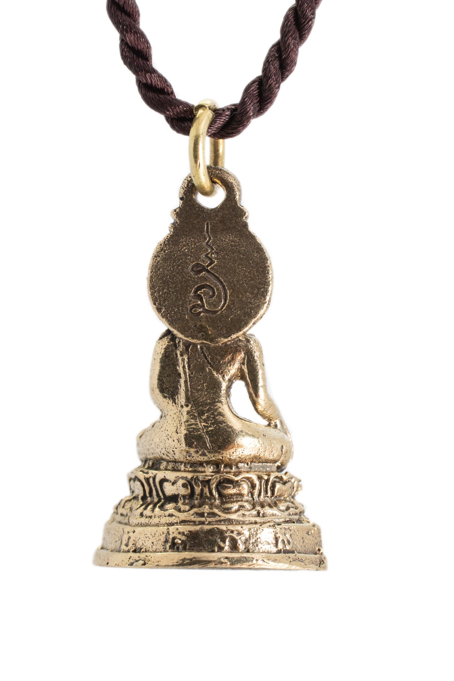 Artschatz - Sukhothai Bhumisparsha mudra Earth-Touching Golden Buddha Thai Amulet Pendant