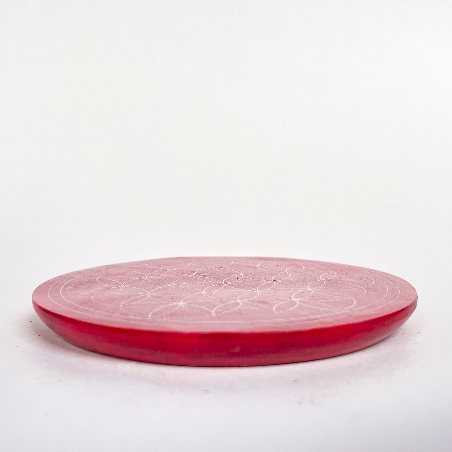 Flower of Life Incense Holder - Berry Red