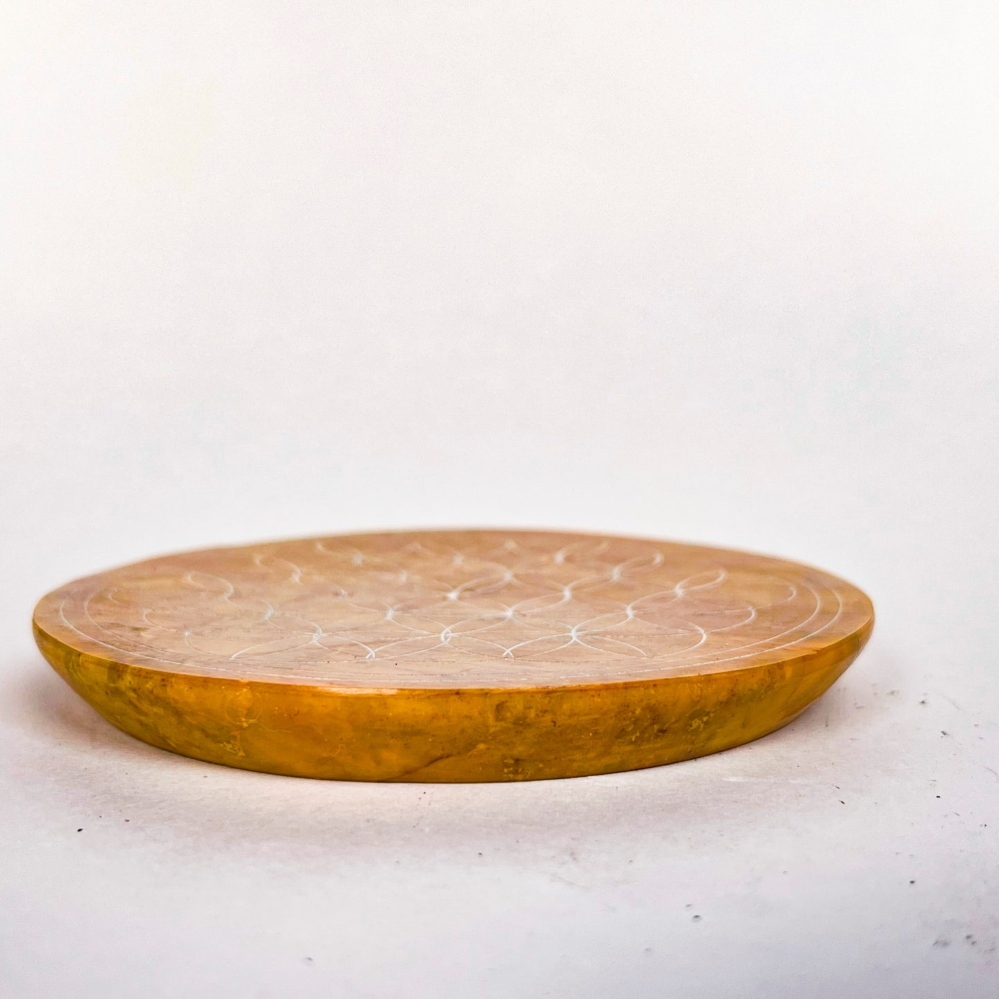 Flower of Life Incense Holder - Merigold Yellow