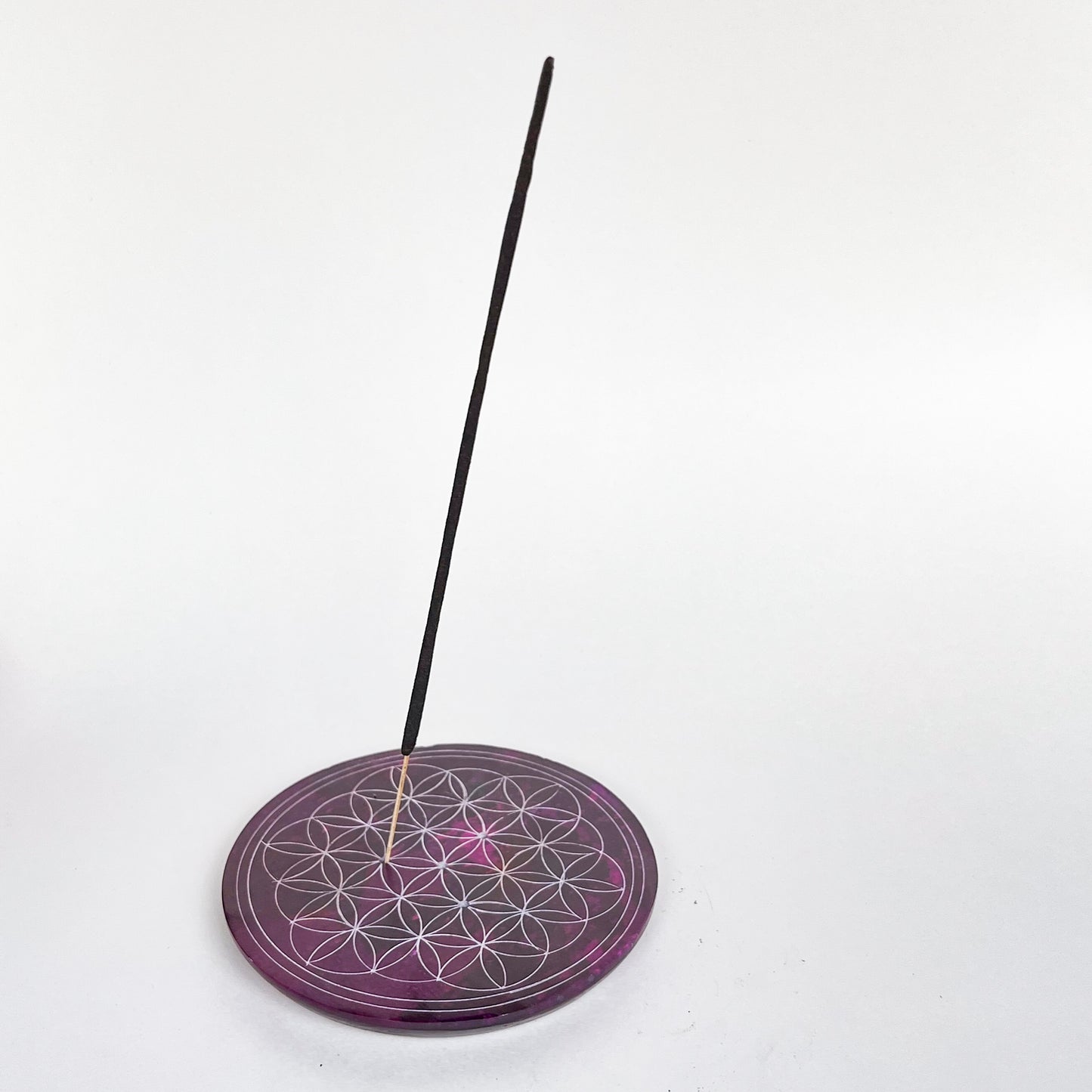 Flower of Life Incense Holder - Violet