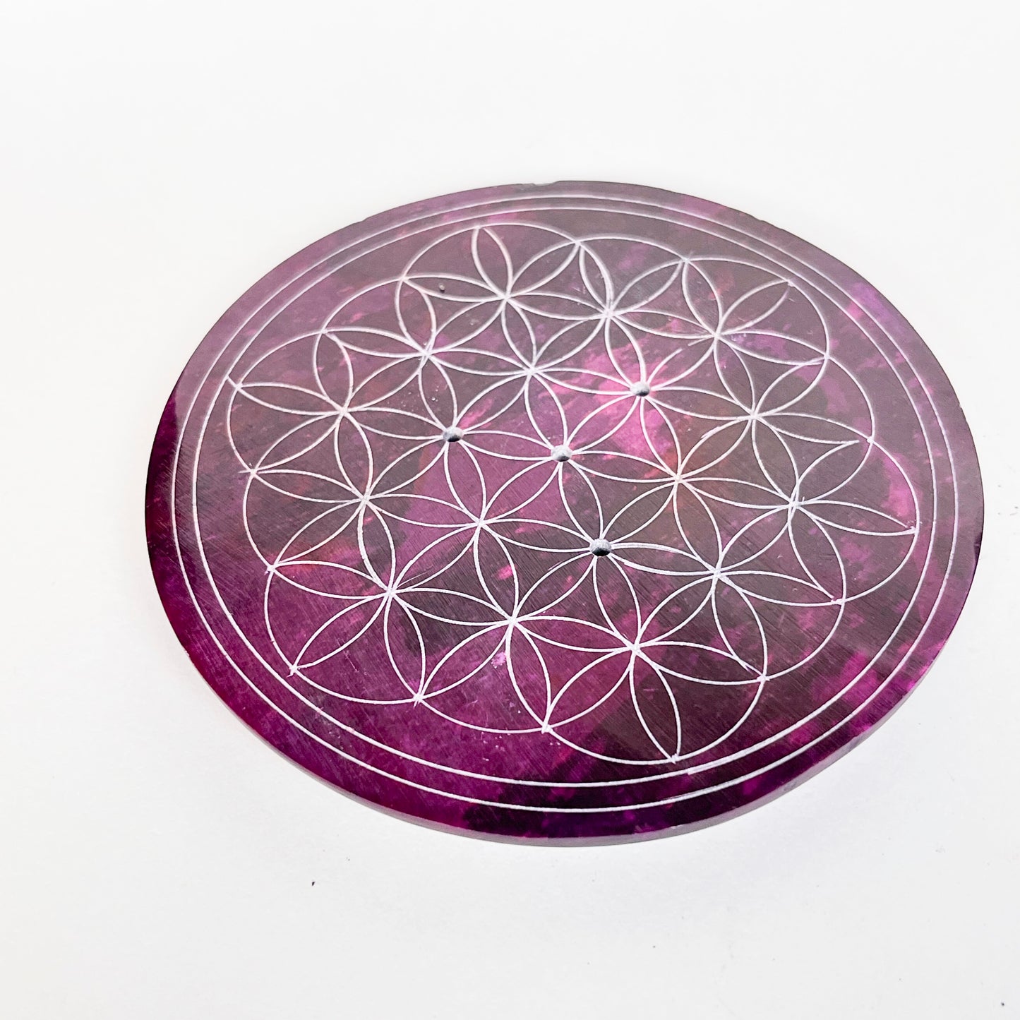 Flower of Life Incense Holder - Violet