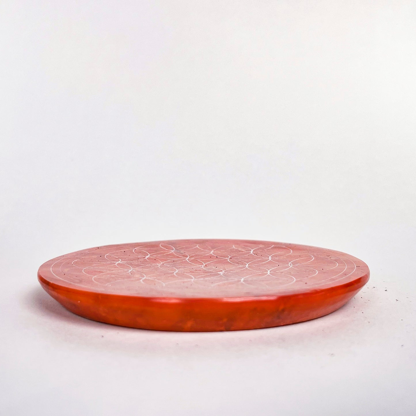 Flower of Life Incense Holder - Saffron Orange