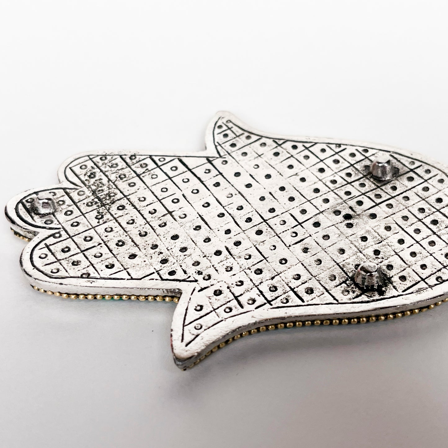 Hamsa Hand - Pearl - Incense Holder for Sticks and Cones