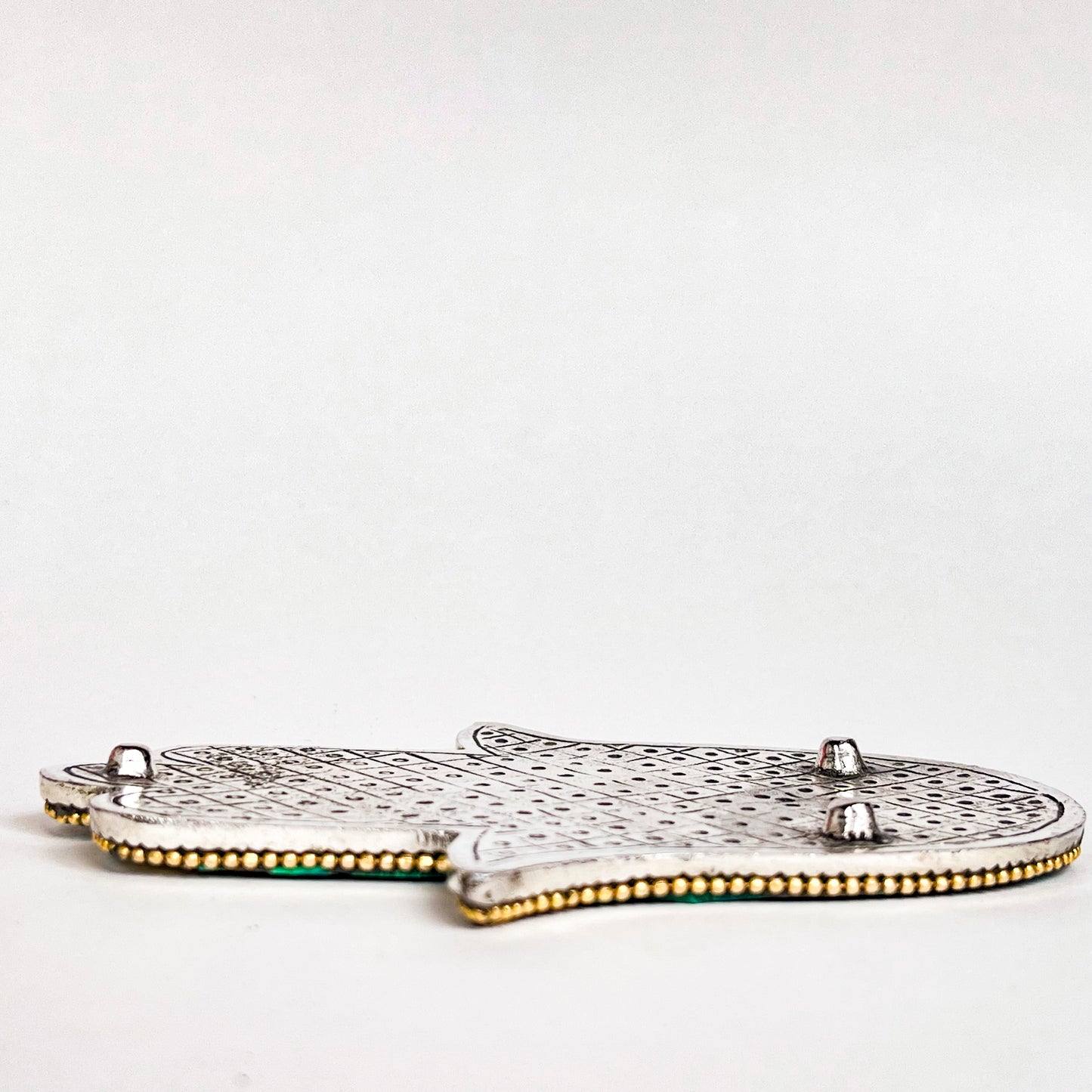 Hamsa Hand - Pearl - Incense Holder for Sticks and Cones