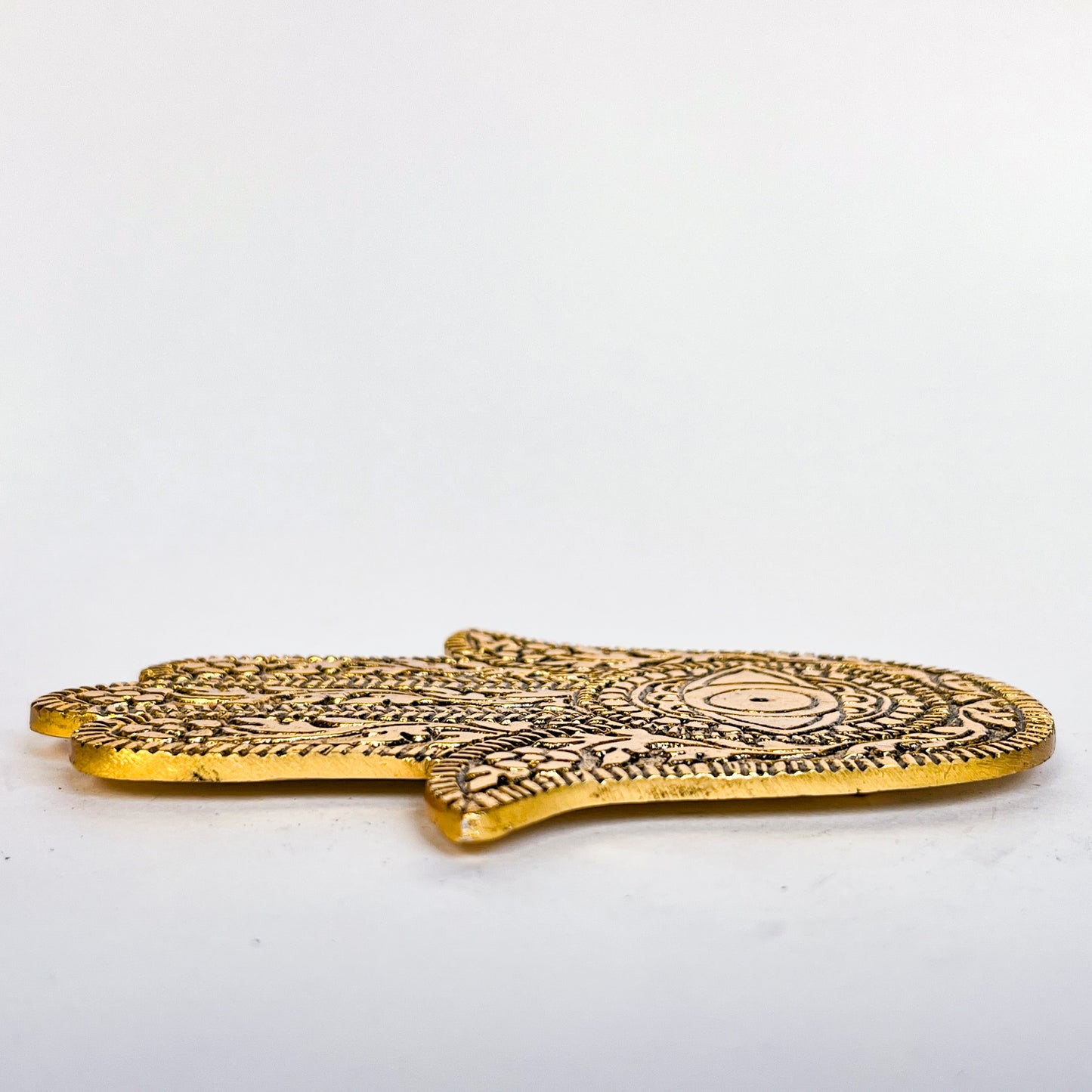Hamsa Hand - Gold - Incense Holder for Sticks and Cones