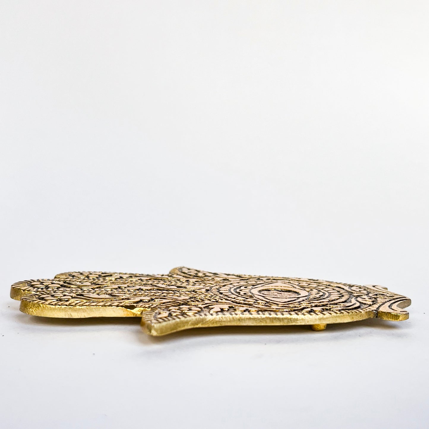 Hamsa Hand - Gold - Incense Holder for Sticks and Cones